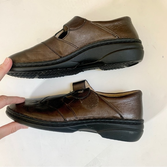 Finn Comfort Shoes Nashville Bronze Leather Closed Round Toe Sz 40 (US 9.5) - Picture 2 of 6